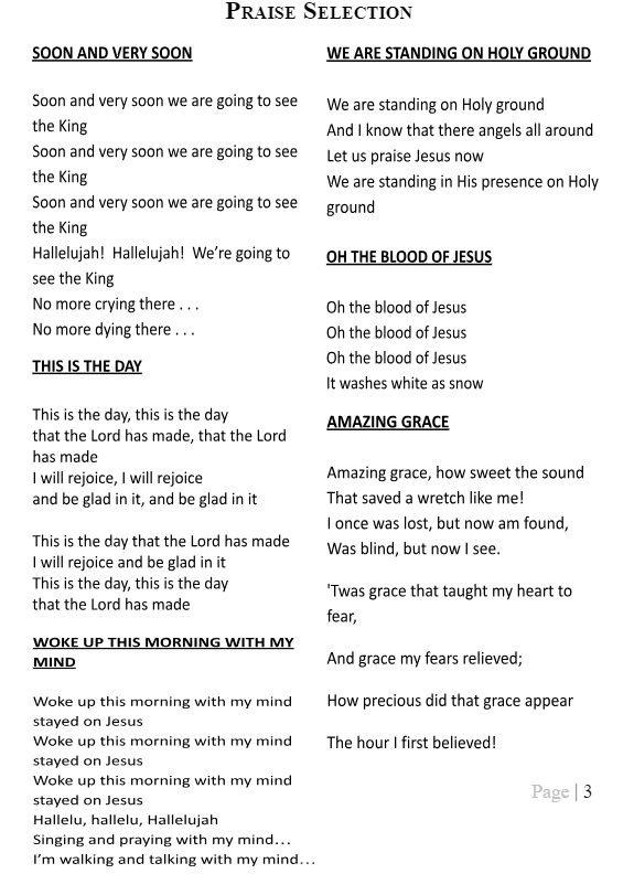 Praise Selection 1 of 2