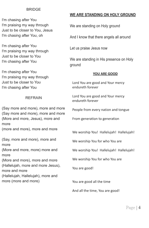 Praise Selection 2 of 2
